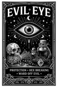 Evil eye candle