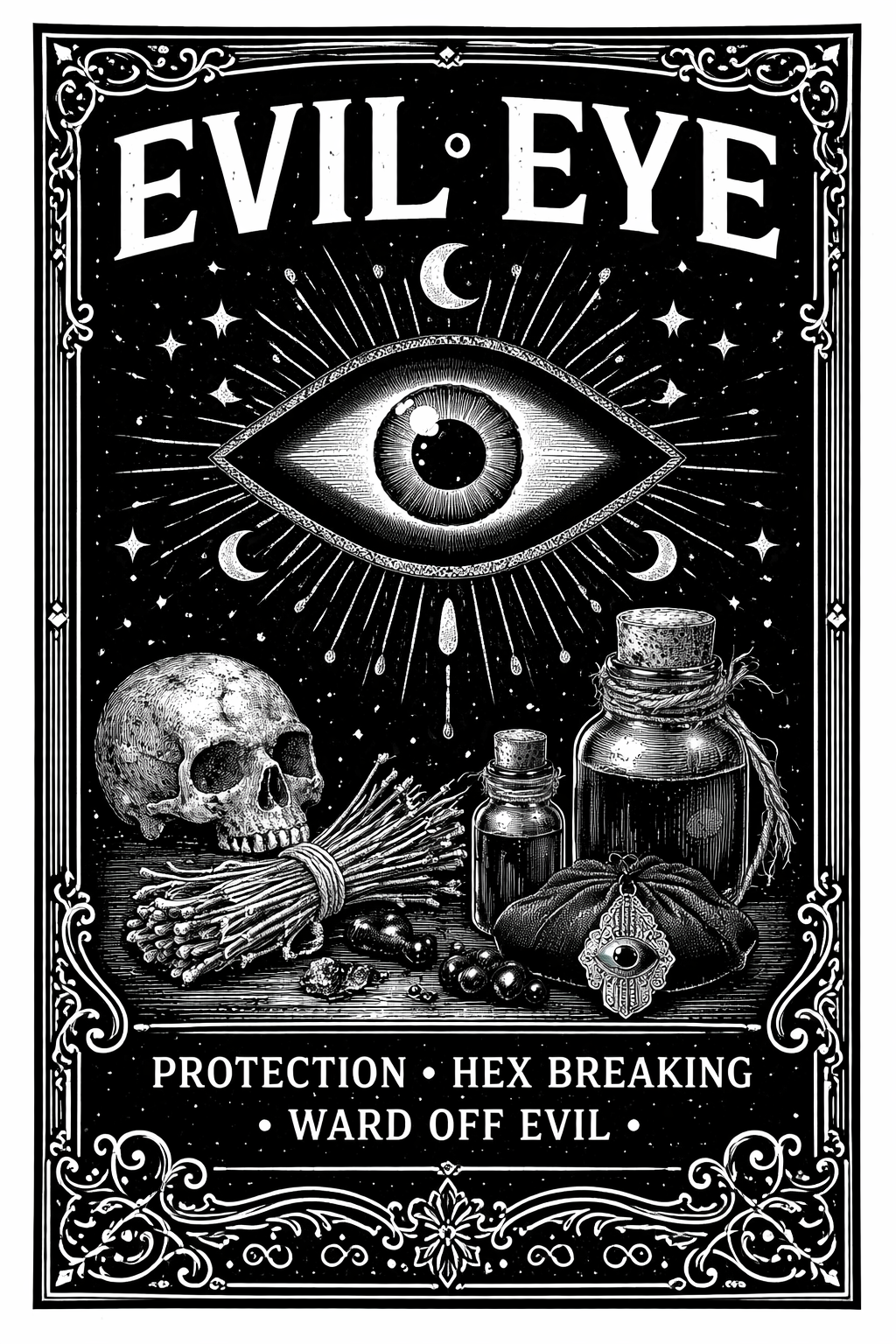 Evil eye candle