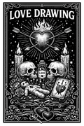 Love Drawing candle