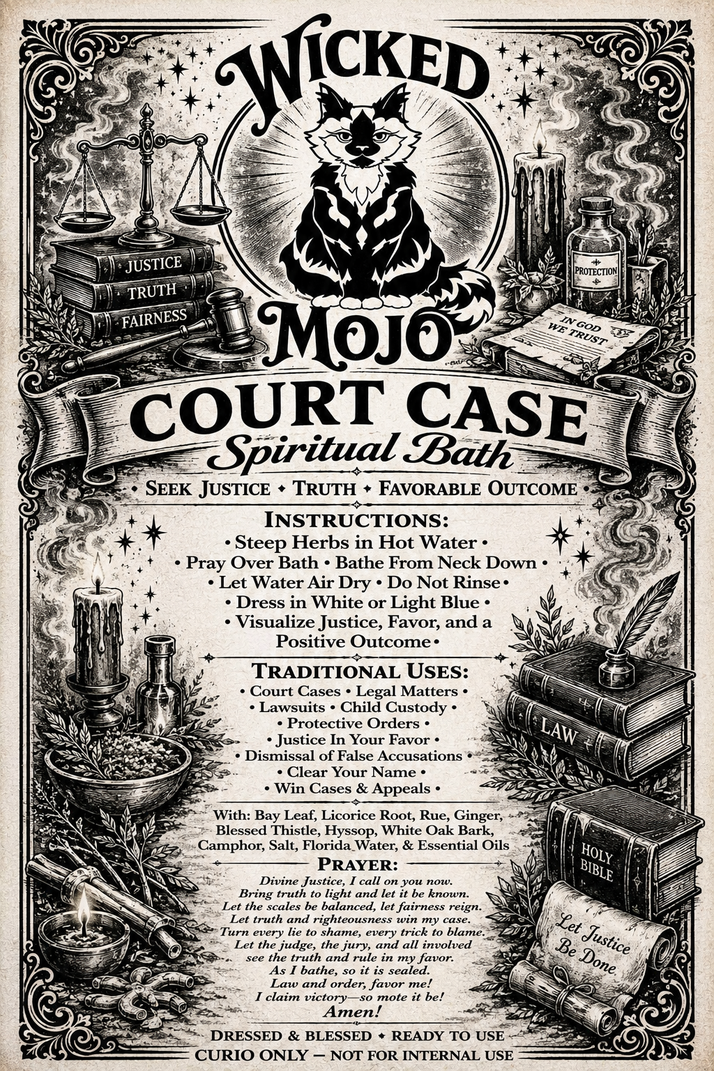 Court case spiritual bath